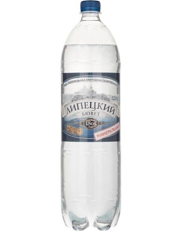Минеральная вода ЛИПЕЦКИЙ БЮВЕТ негазированная, 1,5л
