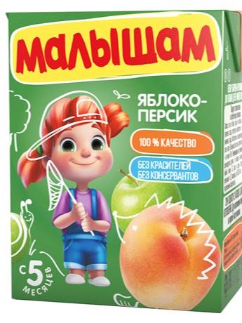Нектар Малышам Яблоко-персик, 200мл