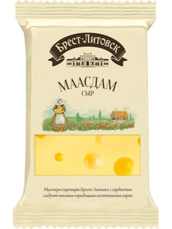 Сыр Брест-Литовск Маасдам полутвердый 45%, 200г