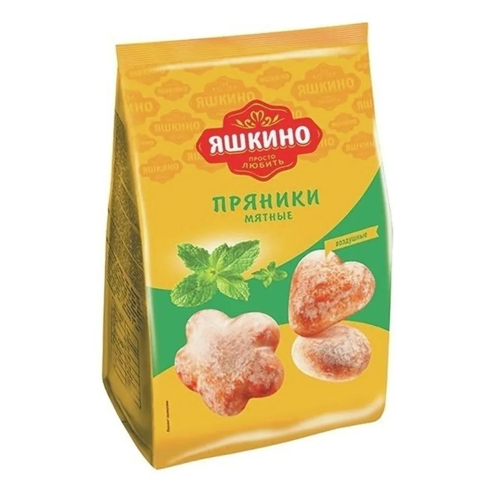 Пряники Яшкино  "Мятные", мягкие, 350 г