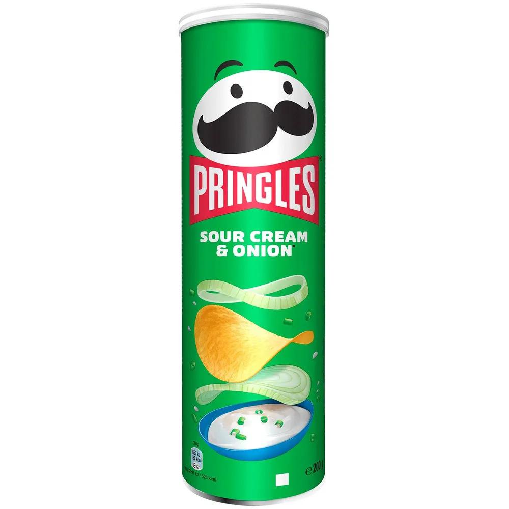 Картофельные чипсы Pringles, со вкусом Сметаны и лука, 165 гр