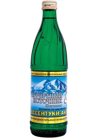 Вода Курортный Источник Нагутская №4 Элита 0.5 литра, газ, стекло