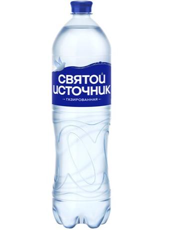 Вода Святой Источник питьевая газированная, 1.5л