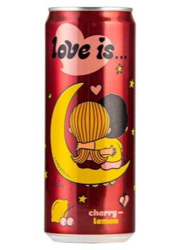 Газированный напиток LOVE IS Вишня и Лимон 330 мл