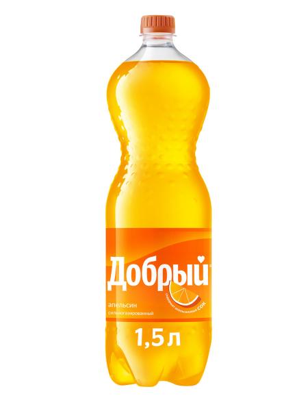 Напиток Добрый Апельсин газированный, 1.5л