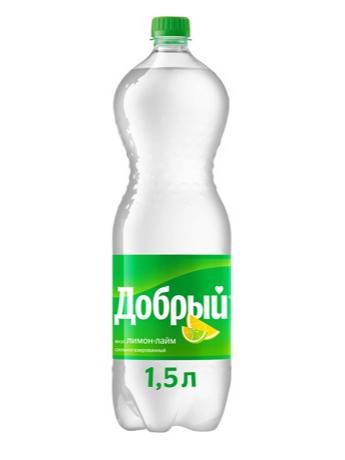 Напиток Добрый Лимон-лайм газированный, 1.5л