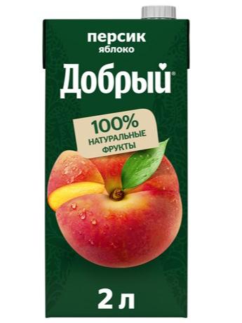 Нектар Добрый Персик-Яблоко, 2л