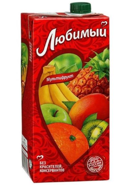 Нектар Любимый мультифрукт, 1.93л