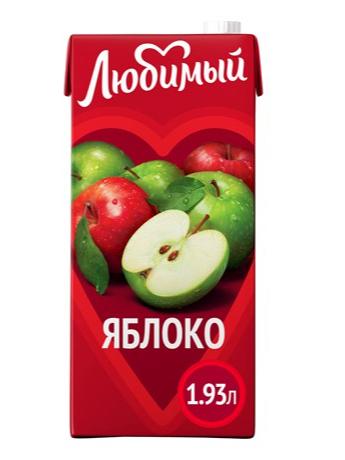 Нектар Любимый яблоко, 1.93л