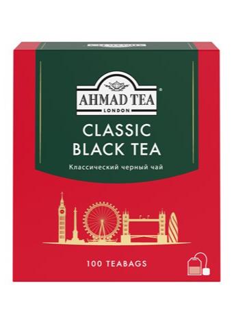 Чай Ahmad Tea черный классический 100 пакетиков, 200г