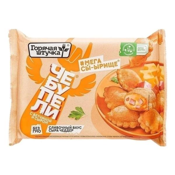 Чебупели Горячая штучка с ветчиной и сыром замороженные, 240г