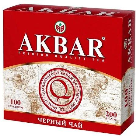 Чай Akbar Classic Series черный 100 пакетиков, 200г