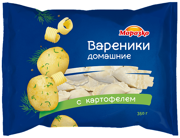 Вареники с картофелем домашние Морозко 350г