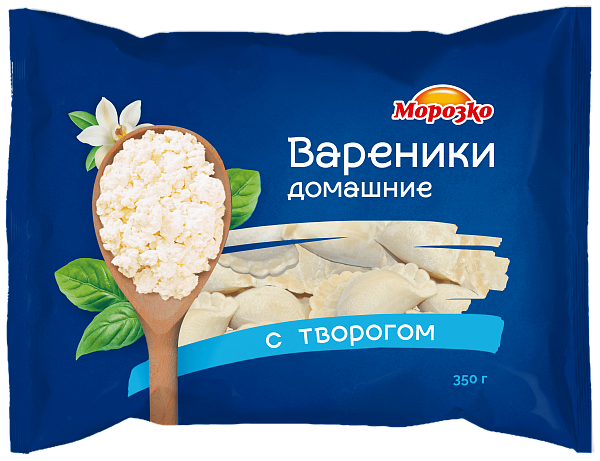 Вареники с творогом домашние Морозко 350г