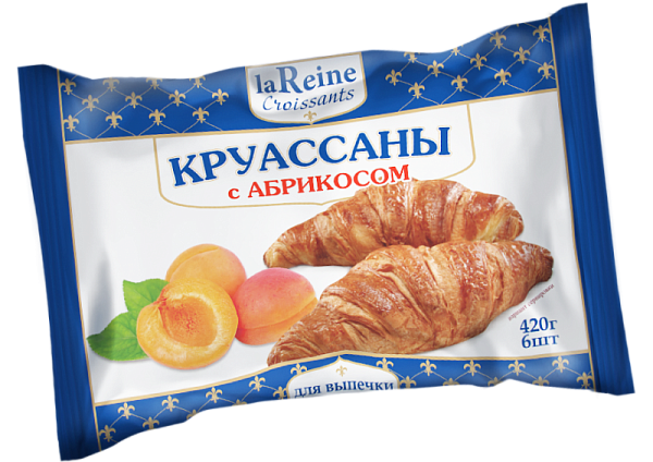 Круассаны с абрикосом La Reine 420г