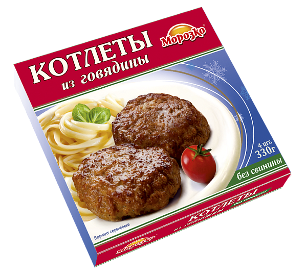Котлеты из говядины Морозко 330г
