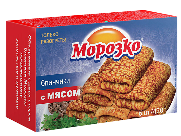 Блинчики с мясом Морозко 420г