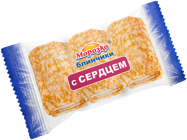 Блинчики с сердцем Морозко 210г