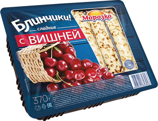 Блинчики с вишней Морозко 370г