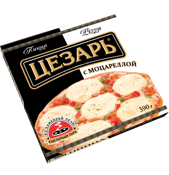 Пицца с моцареллой Цезарь 390г