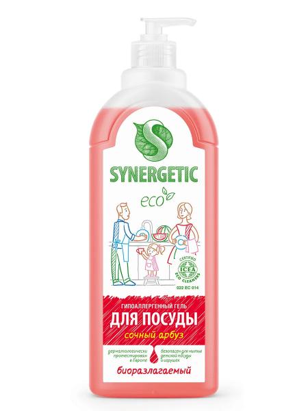 Средство для мытья посуды SYNERGETIC АРБУЗ, 500 мл