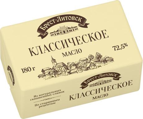 Масло классическое Брест-Литовск 72.5%, 180г