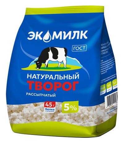 Творог Экомилк рассыпчатый 5%, 280г