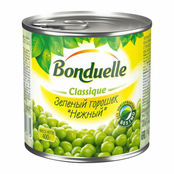 Горошек зеленый  Bonduelle классический нежный, 400г