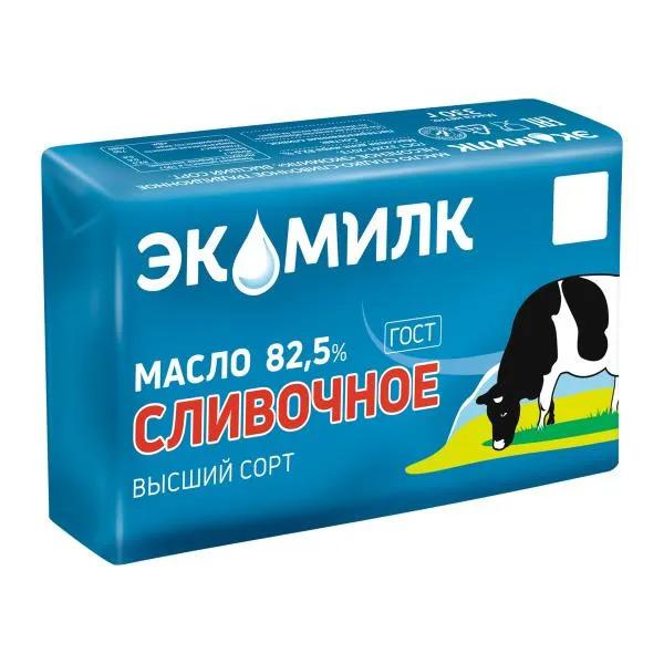 Масло сливочное Экомилк Традиционное ГОСТ 82.5%, 330г
