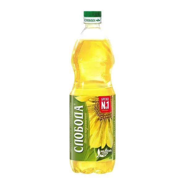 Масло подсолнечное "Слобода" 1 л