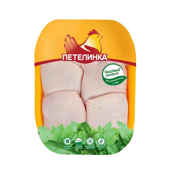 Бедро куриное Петелинка с кожей охлажденное ~ 1 кг