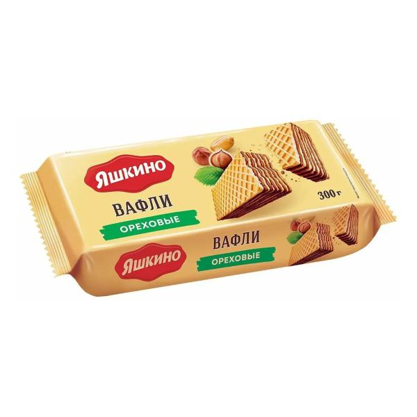  Вафли Яшкино "Ореховые", 300 г
