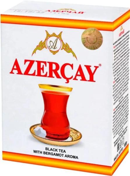 Чай черный листовой Азерчай с бергамотом, 100 гр.