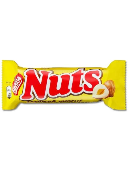 Шоколадный батончик Nuts с орехами 50г