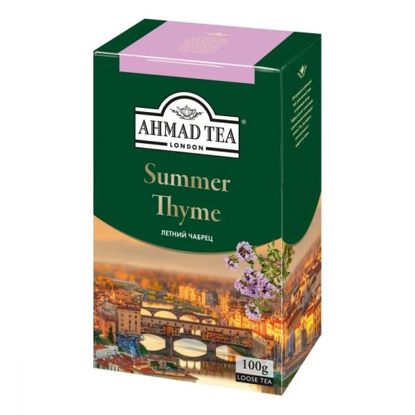 Чай черный листовой AHMAD TEA Ахмад чай Летний Чабрец, 100г