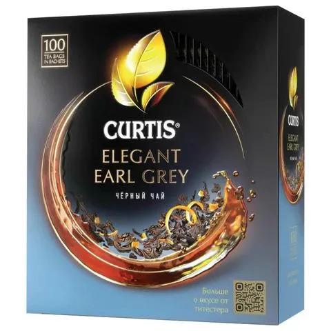 Чай CURTIS "Elegant Earl Grey" черный с бергамотом и цедрой цитрусовых,100 пак. в конв. по1,7г
