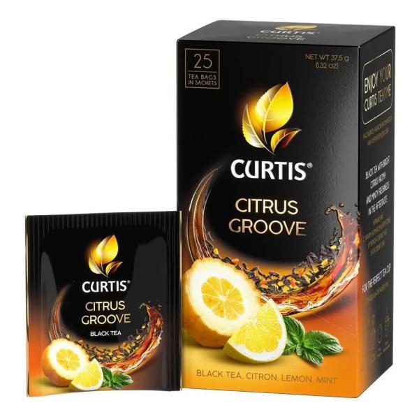 Чай черный Curtis Citrus Groove арома в пакетиках 1,5 г х 25 шт