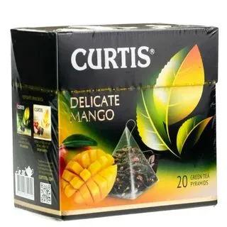 Чай зеленый Curtis "Delicate Mango", 20 пирамидок