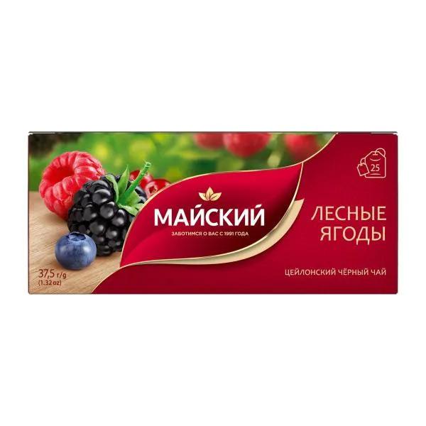 Чай черный Майский Лесные ягоды 25пак 37.5г