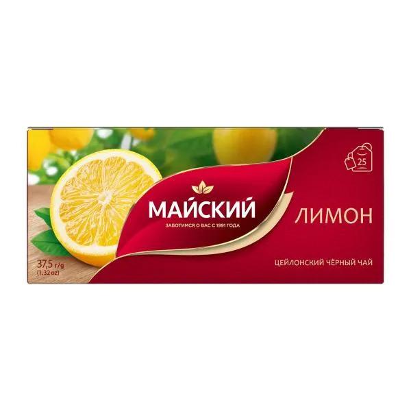 Чай черный Майский лимон 25пак 37.5г