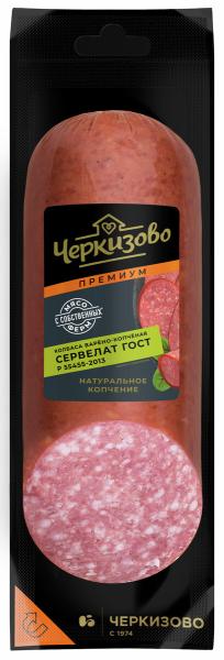 Колбаса варено-копченая Черкизово премиум Сервелат ГОСТ 500 г