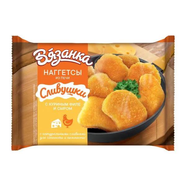 Наггетсы Вязанка Сливушки с куриным филе и сыром 250г