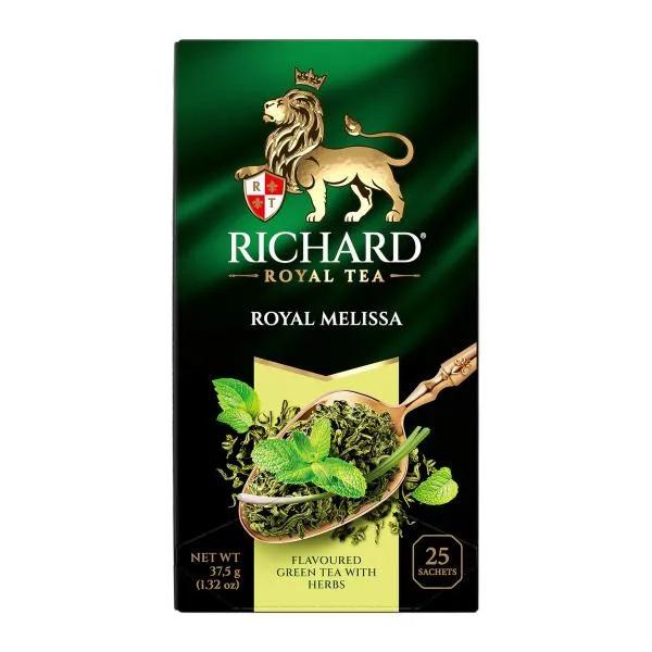 Чай зеленый Richard Royal Melissa мелисса мята лемонграсс 25пак 37.5г
