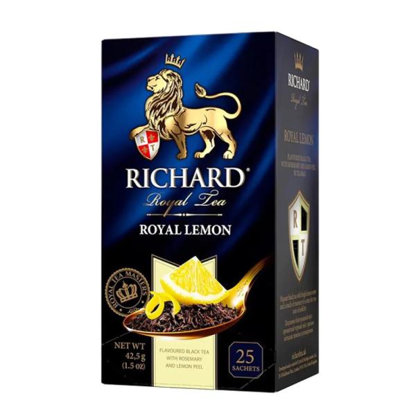 Чай черный в пакетиках с лимоном "Richard Royal Lemon" 25 пак