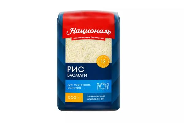 Рис Басмати Premium длиннозерный шлифованный Националь 500 г