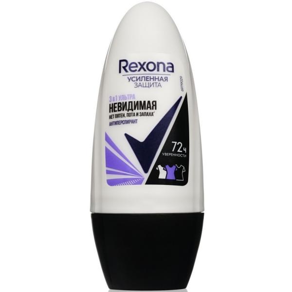 Дезодорант роликовый Rexona Ультра невидимая защита женский 50 мл