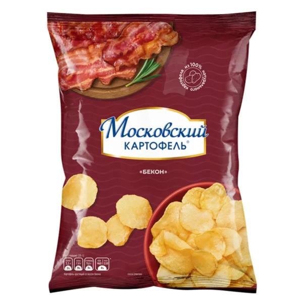 Чипсы Московский картофель бекон, 120г
