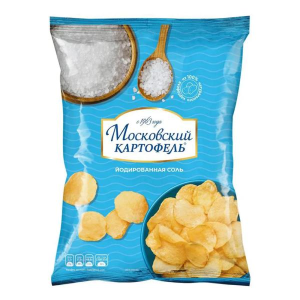 Чипсы картофельные Московский Картофель с йодированной солью 120 г