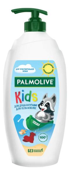 Гель-крем для душа детский от 3 лет Palmolive Kids с маслом миндаля для тела и волос 600 мл