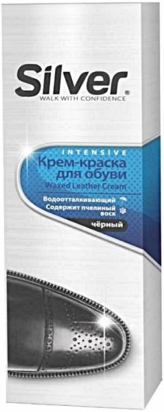 Крем-краска для обуви Silver черный 75 мл